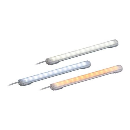 Patlite Usa Corporation Patlite CLA2S-24A-CD-30 Industrial LED Light Strip, 200mm long W/3m Cable, White, DC24V CLA2S-24A-CD-30